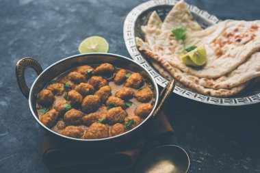 Masala Soya Chunk Curry made using Soyabean nuggets and spices - protein rich food from India