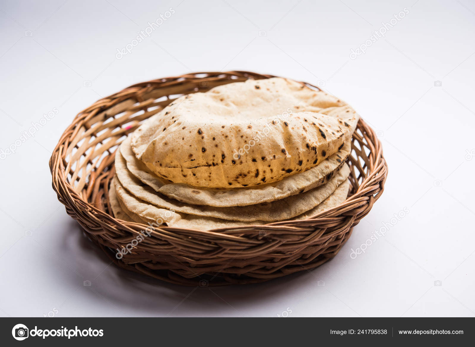 Chapati Tava Roti Also Known Indian Bread Fulka Phulka Main ⬇ Stock ...