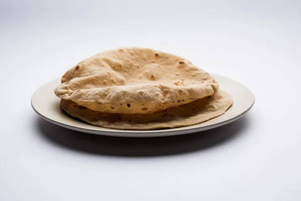 Chapati Tava Roti Also Known Indian Bread Fulka Phulka Main — Stock Photo, Image