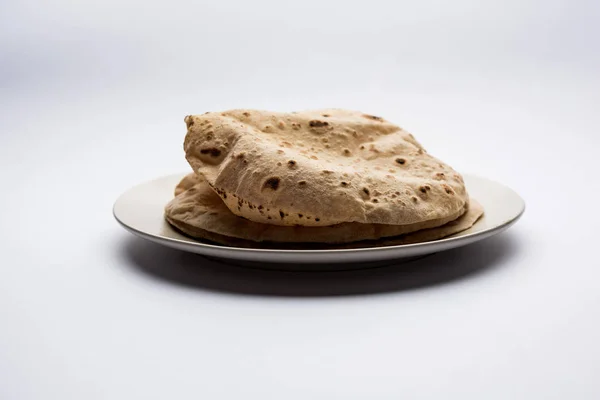 Chapati Tava Roti Also Known Indian Bread Fulka Phulka Main — Stock Photo, Image