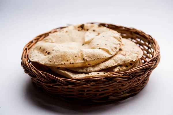 Chapati Tava Roti Also Known Indian Bread Fulka Phulka Main — Stock Photo, Image