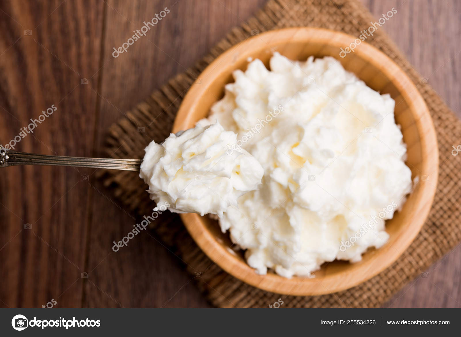 Homemade White Butter Makhan Makkhan Hindi Served Bowl Selective