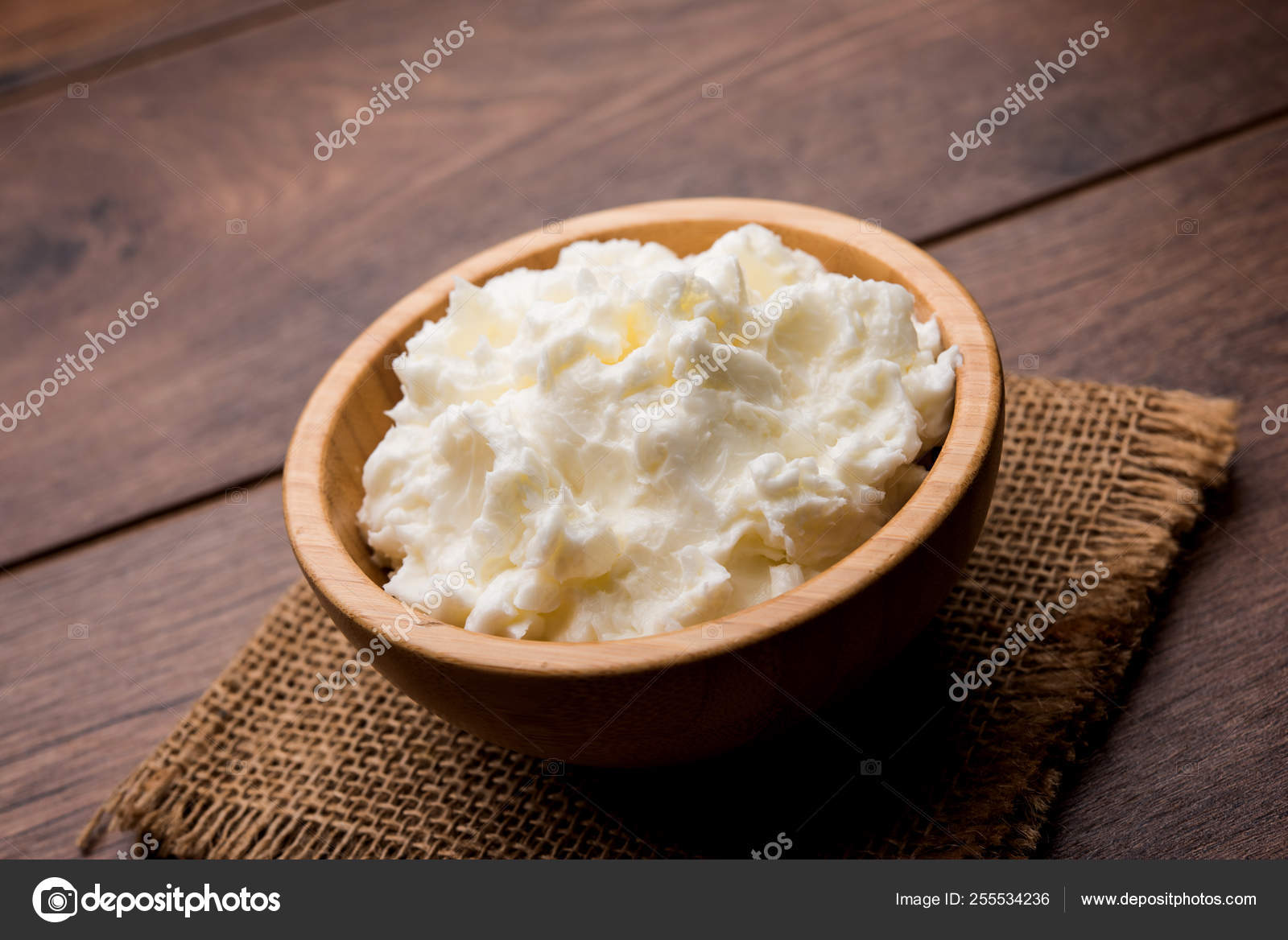 Homemade White Butter Makhan Makkhan Hindi Served Bowl Selective