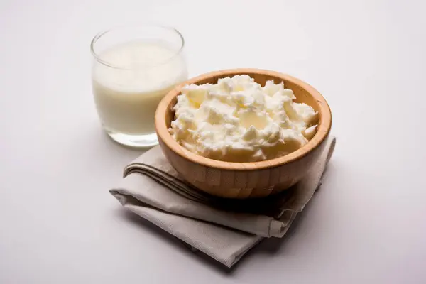 Burro Bianco Fatto Casa Makhan Makkhan Hindi Servito Una Ciotola — Foto Stock