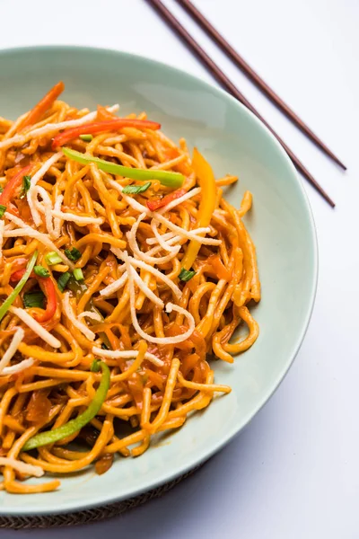 American Chop Suey Chopsuey Popular Indochinese Food Served Bowl Chop Stock Image