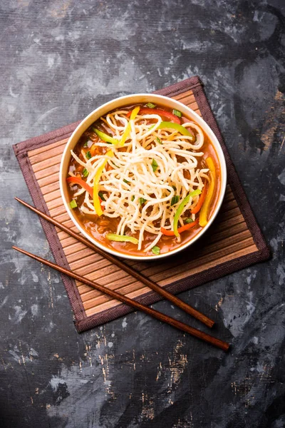 American Chop Suey Chopsuey Popular Indochinese Food Served Bowl Chop Stock Picture