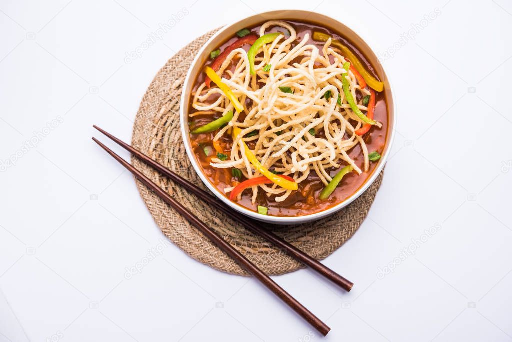 American chop suey / chopsuey es una comida popular indochina. servido