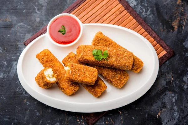 Kurkuri Paneer Doigts Pakora Pakoda Snacks Également Connu Sous Nom — Photo