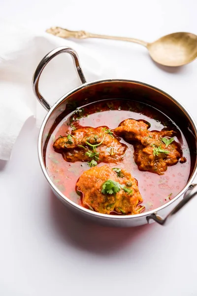 Lauki Kofta Curry Aus Flaschenkürbis Oder Doohi Serviert Einer Schüssel — Stockfoto