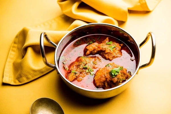 Lauki Kofta Curry Aus Flaschenkürbis Oder Doohi Serviert Einer Schüssel — Stockfoto