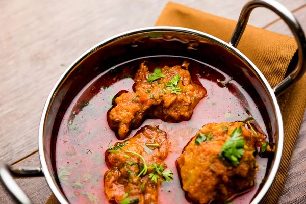 Lauki Kofta Curry Aus Flaschenkürbis Oder Doohi Serviert Einer Schüssel — Stockfoto