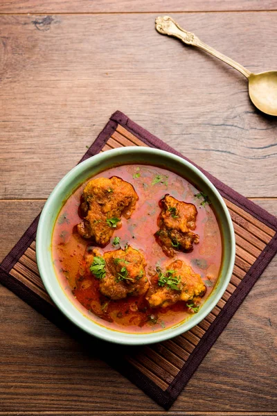 Lauki Kofta Curry Aus Flaschenkürbis Oder Doohi Serviert Einer Schüssel — Stockfoto