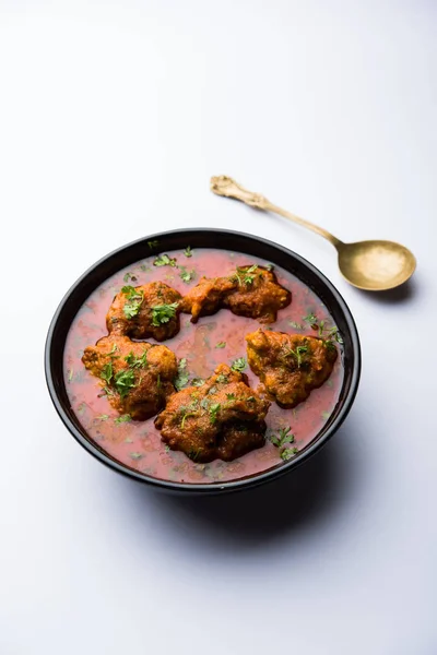 Lauki Kofta Curry Aus Flaschenkürbis Oder Doohi Serviert Einer Schüssel — Stockfoto