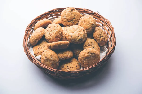 Nan Khatai Nankhatai Est Authentique Biscuit Indien Sans Œufs Sucré — Photo