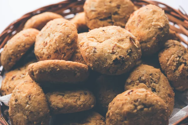 Nan Khatai Nankhatai Est Authentique Biscuit Indien Sans Œufs Sucré — Photo