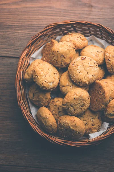 Nan Khatai Nankhatai Est Authentique Biscuit Indien Sans Œufs Sucré — Photo