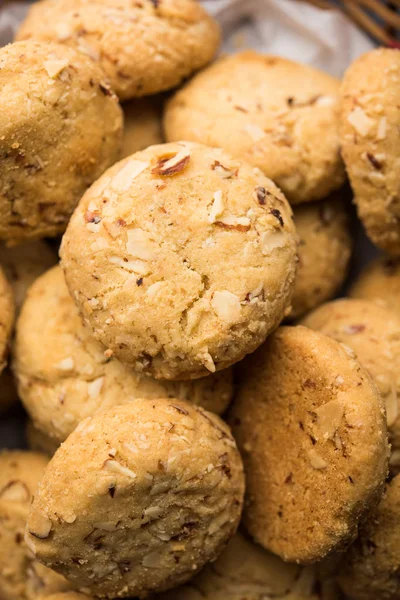 Nan Khatai Nankhatai Est Authentique Biscuit Indien Sans Œufs Sucré — Photo