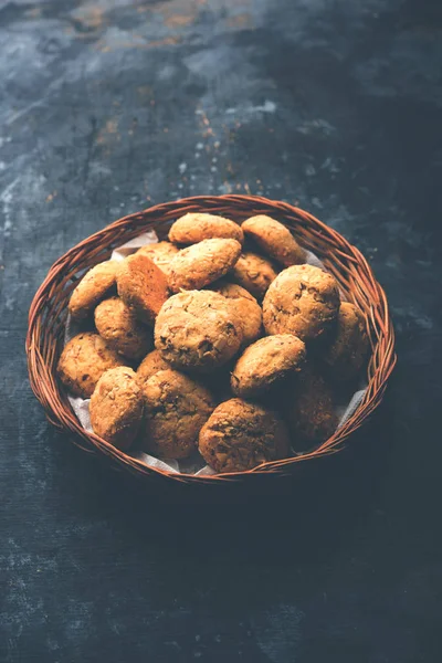 Nan Khatai Nankhatai Una Auténtica Galleta India Dulce Salada Sin — Foto de Stock