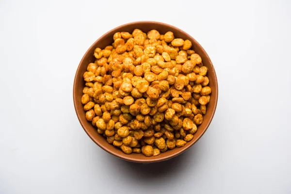 Frito Picante Chana Dal Masala Uma Receita Chakna Popular Servido — Fotografia de Stock