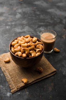 Kaju / Kaju şekil bisküvi çocukluk tapopüler oldu, sıcak çay ile en iyi tadı