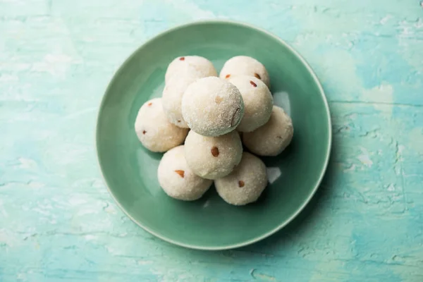 Rava Laddu Oder Grieß Laddoo Oder Rawa Ladu Ein Beliebtes — Stockfoto