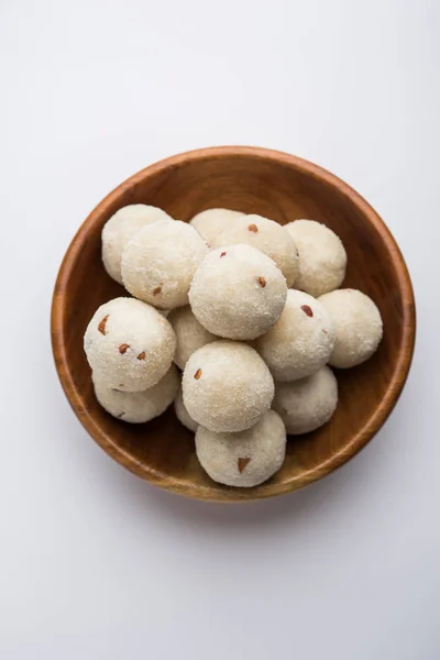 Rava Laddu Oder Grieß Laddoo Oder Rawa Ladu Ein Beliebtes — Stockfoto