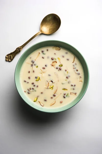 Basundi Rabri Oder Rabdi Ist Ein Dessert Aus Kondensmilch Und — Stockfoto