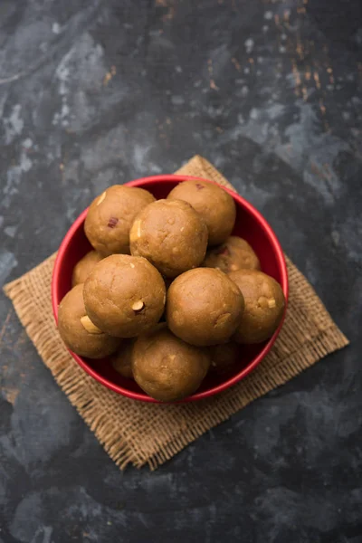 Churma Ladoo Atta Laddoo Harina Trigo Laddu Elaborado Con Ghee — Foto de Stock