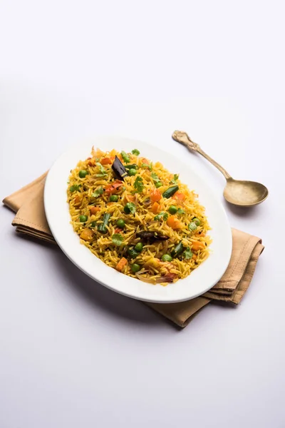 Tawa Pulao Pulav Pilaf Pilau Ist Ein Indisches Streetfood Das — Stockfoto