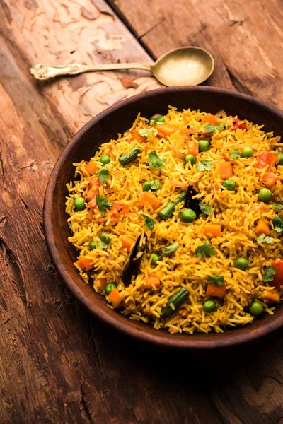 Tawa Pulao Pulav Pilaf Pilau Ist Ein Indisches Streetfood Das — Stockfoto