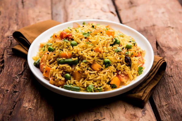 Tawa Pulao Pulav Pilaf Pilau Indisk Gatumat Som Görs Med — Stockfoto