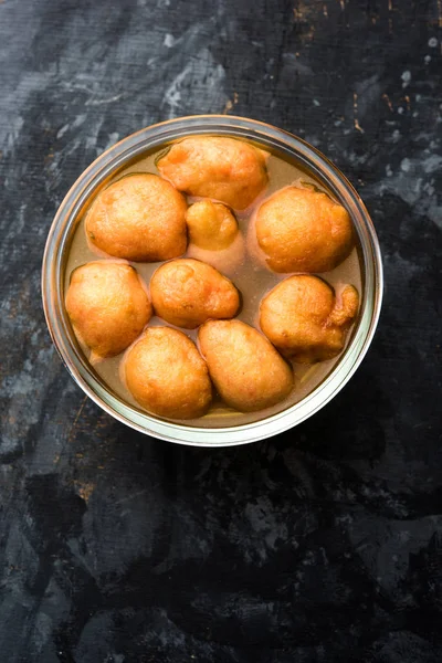 Kanji Vada Wada Populär Rajasthani Avgiftande Maträtt Konsumeras Efter Över — Stockfoto