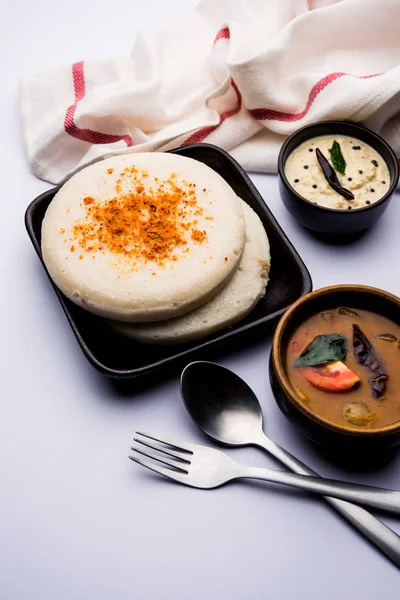 Thatte Taste Idli Também Conhecido Como Plate Idly Uma Comida — Fotografia de Stock