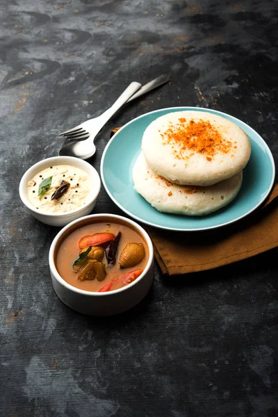 Thatte Taste Idli Também Conhecido Como Plate Idly Uma Comida — Fotografia de Stock