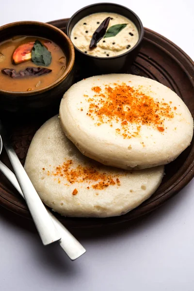 Thatte Taste Idli Também Conhecido Como Plate Idly Uma Comida — Fotografia de Stock