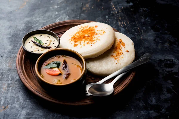 Thatte Taste Idli Também Conhecido Como Plate Idly Uma Comida — Fotografia de Stock