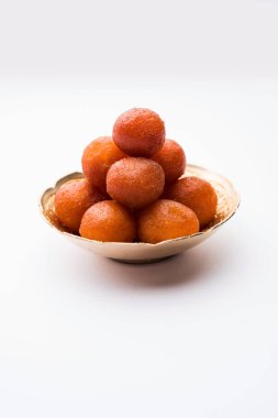 Geleneksel ev yapımı Gulab Jamun tatlısı Hindistan 'dan