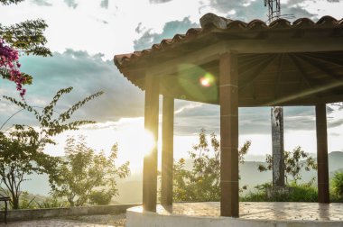 atardecer en un mirador