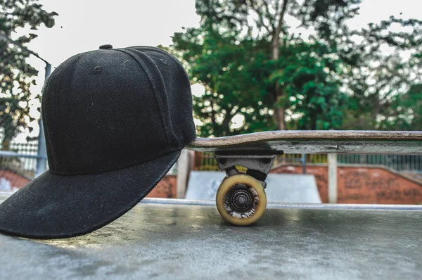 Skateboard Cap Het Skatepark — Stockfoto