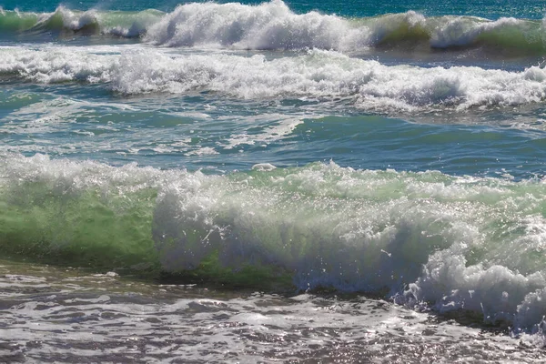 Beautiful Turquoise Azure Waves White Foam — Stock Photo, Image
