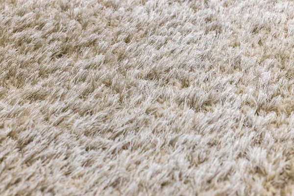 Texture Long Pile Gray Artificial Carpet Focus Shallow Depth Field — Stock Photo, Image