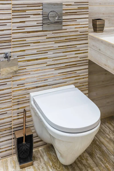 Toilette Badezimmer Öffentliche Oder Private Toilette Hause Flughafen Restaurant Oder — Stockfoto