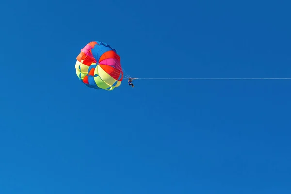 Skydiver Sky Rope Background Copy Space — Stock Photo, Image