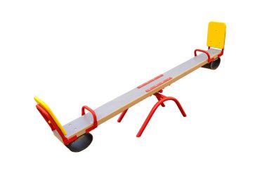 Beyazlar üzerinde izole çocuklar için salıncak