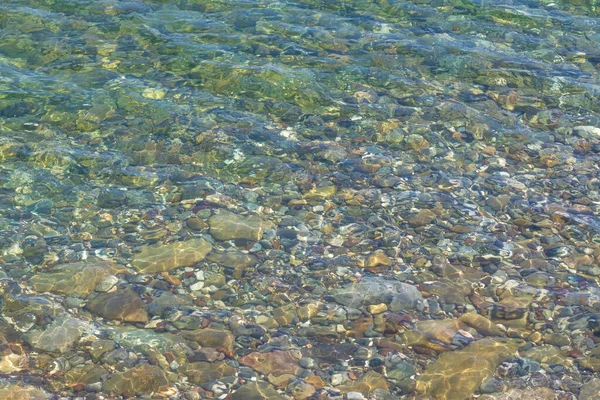 Crystal Clear Sea Water Beach Natural Background — Stock Photo, Image