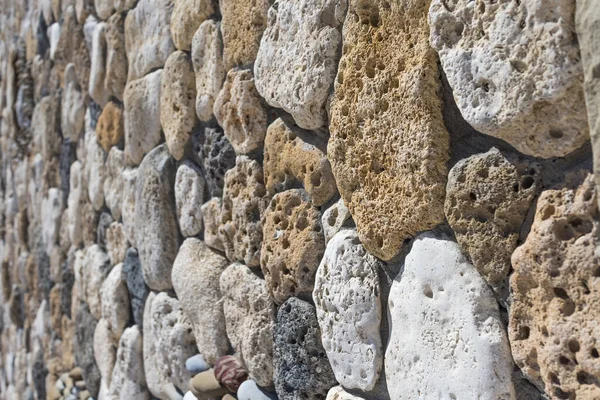 石壁のテクスチャクローズアップ背景選択的焦点 — ストック写真