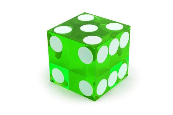 Зелені Кістки Скляні Розкішні Крупним Планом Ізольовані Білому Ять Невеликою — стокове фото