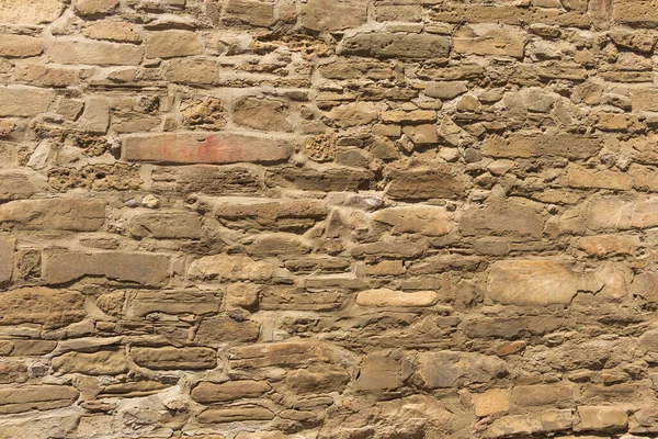 Struttura Muro Pietra Pietre Marroni Oblunghe Sfondo — Foto Stock
