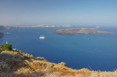 Santorini büyüleyici manzarası