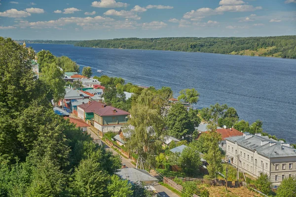 Volga River Old Russian Town Ples — Stock Photo, Image